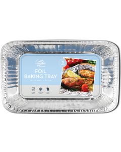 Cooke & Miller Foil Baking Tray 32.4cm X 20cm X 3.2cm 2 Pack