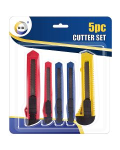 DID Utility Knife Cutter Set Assorted 5pc