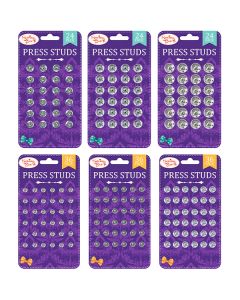 Sewing Box Press Studs Assorted