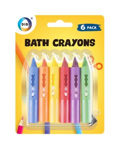 DID Scribble & Scrub Bath Crayons Assorted Colours 6 Pack