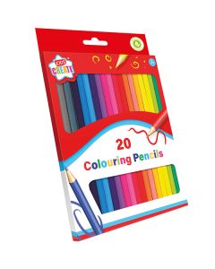 Kids Create Colouring Pencils Assorted Colours 20 Pack