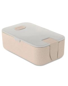 Wheat Straw PP Grey & Beige Lunch Box With Phone Stand