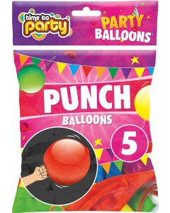 Time To Party Punch Balloons 5pk