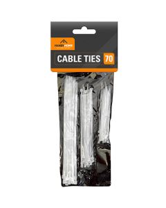 Handy Homes Assorted Plastic Cable Ties 70 Pack