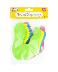 Creator Zone Assorted Colours Foam Dinosaurs 20 Pack