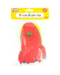 Creator Zone Assorted Colour Foam Rockets 20 Pack