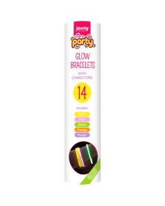 Glow Bracelets With Connectors 14 Pack