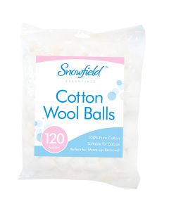 Snowfield Cotton Wool Balls 120 Pack