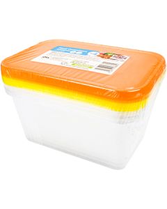 Plastic Food Storage Containers 1000ml 4 Pack