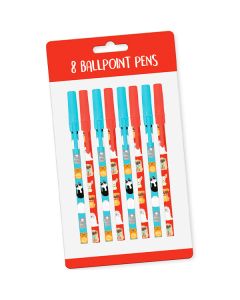 Purrfect Pets Ballpoint Pens 8 Pack