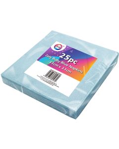 DID 2-Ply Baby Blue Napkins 33cm 25pc