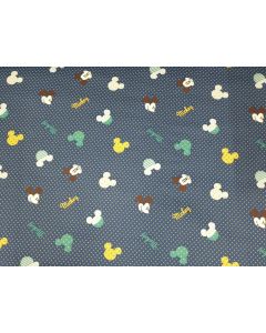 Craft Jones Blue Fox print fabric