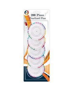 DID Pearlized Pins Assorted Colours 200pc