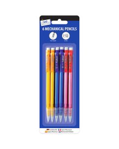 Just Stationery Eraser Tip Mechanical Pencils 6 Pack