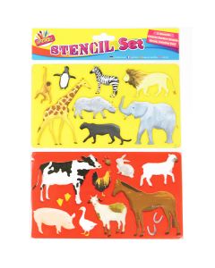 Artbox Fun Animals Stencil Set 2 Pack