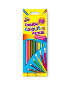 Artbox Assorted Colour Erasable Colouring Pencils 10 Pack