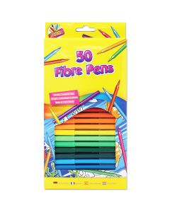 Artbox Assorted Fine Fibre Tip Colouring Pens 50 Pack