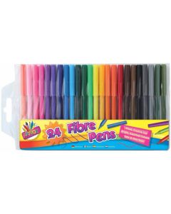 Artbox Fibre Pens Set Assorted Colours 24 Pack