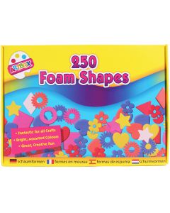 Artbox Assorted Foam Shapes 250 Pack