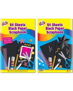 Artbox A4 Black Scrapbook 24 Sheets