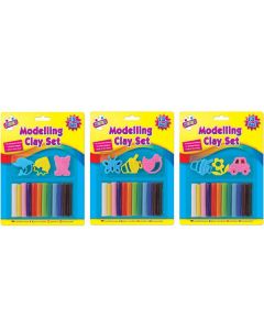 Artbox Modelling Clay Set 15pc Assorted