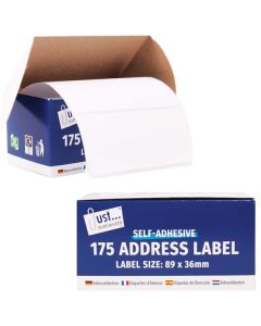 Just Stationery Self-Adhesive Address Labels 175 Pack