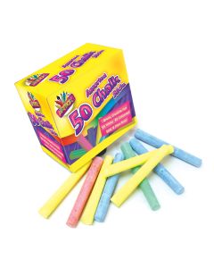 Artbox Assorted Chalk Sticks 50 Pack