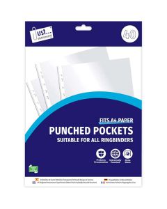 Just Stationery A4 Document Wallets 40 Pack