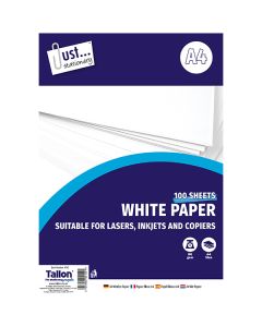 Just Stationery A4 80gsm White Paper Sheet 100 Pack