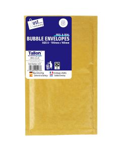 Just Stationery Size A Peel & Seal Bubble Envelopes 100mm X 160mm 8 Pack