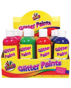 Artbox Assorted Colour Glitter Paint 200ml CDU