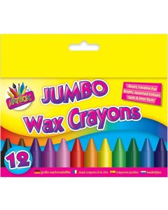 Artbox Jumbo Wax Crayons Assorted 12 Pack