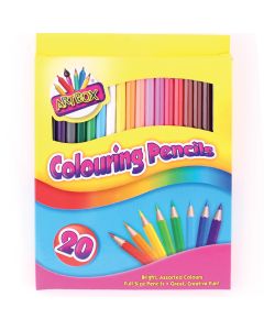 Artbox Colouring Pencils Assorted Colours 20 Pack