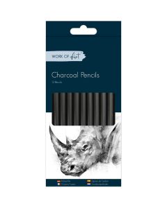 Charcoal Black Pencils 12 Pack