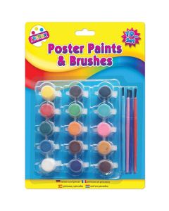 Artbox 15 Poster Paints & Brushes