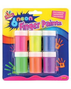 Artbox Neon Finger Paint Pots 6 Pack