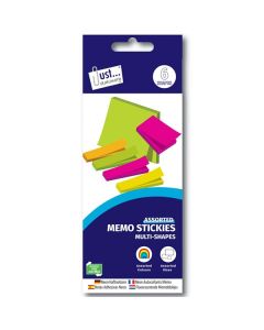 Just Stationery Neon Sticky Notes Assorted