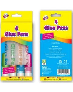 Artbox Glue Pens Assorted 50ml 4 Pack