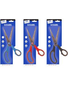 Just Stationery 10" Steel Scissors Assorted Colours