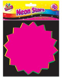 Artbox Fluorescent Neon Stars 20 Pack