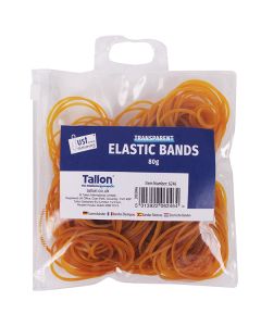 Just Stationery Transparent Elastic Bands 80g