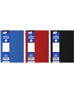 Just Stationery A5 Ruled Hardback Notebook Assorted Colours