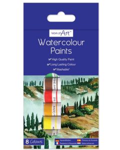 Water Colour Paints 8x6ml Tubes