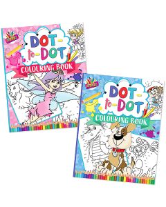 Artbox 80GSM Dot-To-Dot Colouring Book Assorted