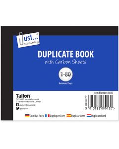 Just Stationery Half Size Duplicate Book 80 Pages With Carbon Sheets