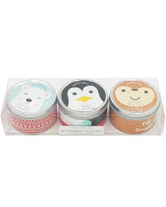 Critters Assorted Scented Tin Candles 3oz Gift Set 3 Pack