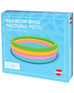 Hoot Rainbow Ring PVC Paddling Pool 1.57m X 0.46m