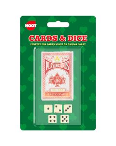 Hoot Playing Cards & Dice Games Set