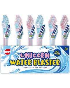 Hoot Unicorn Water Blaster CDU Assorted Colours