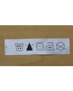 wash care label